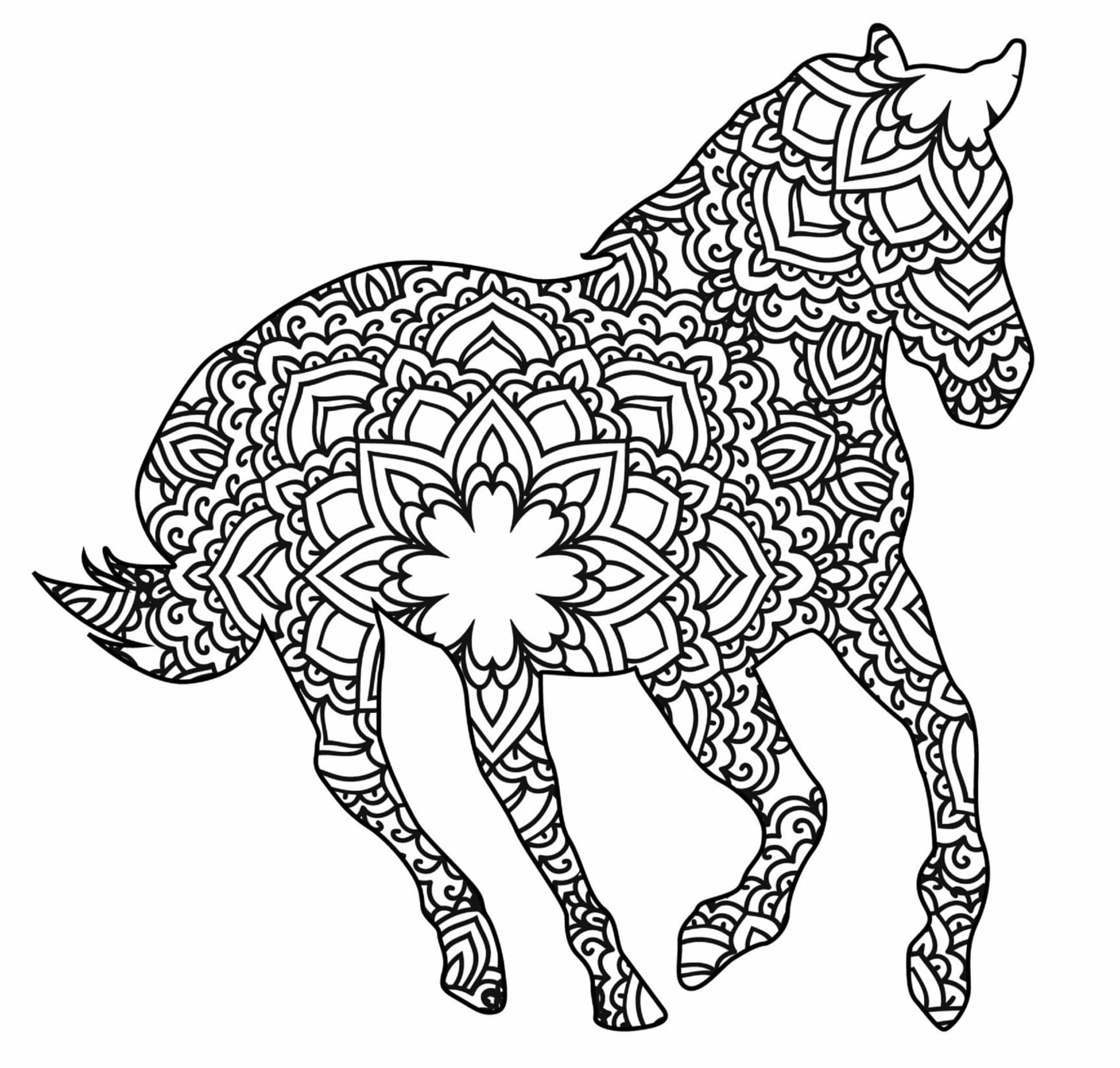 Mandalas Cheval 13